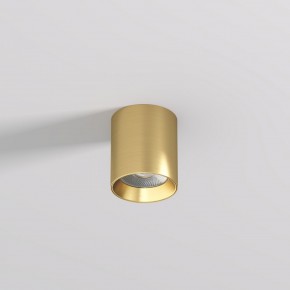 DK2610-SB Накладной светильник SHINE TUBE со светодиодом, D70*H80, IP20, 3000К, 10W, RA?90, сатинированная латунь, алюминий в Белоярском (ХМАО) - beloiarskii.ok-mebel.com | фото 2