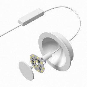 DK2700-WH Встраиваемый светильник, IP 20, 7 Вт, LED 3000, белый, алюминий в Белоярском (ХМАО) - beloiarskii.ok-mebel.com | фото 4