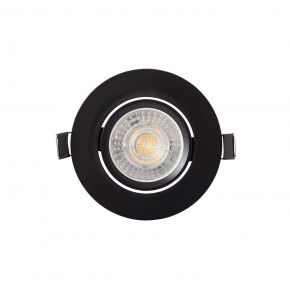 DK3020-BK Встраиваемый светильник, IP 20, 10 Вт, GU5.3, LED, черный, пластик в Белоярском (ХМАО) - beloiarskii.ok-mebel.com | фото