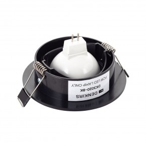 DK3020-BK Встраиваемый светильник, IP 20, 10 Вт, GU5.3, LED, черный, пластик в Белоярском (ХМАО) - beloiarskii.ok-mebel.com | фото 3