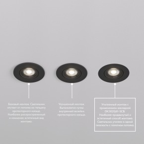 DK3020-BK Встраиваемый светильник, IP 20, 10 Вт, GU5.3, LED, черный, пластик в Белоярском (ХМАО) - beloiarskii.ok-mebel.com | фото 5