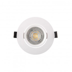 DK3020-WH Встраиваемый светильник, IP 20, 10 Вт, GU5.3, LED, белый, пластик в Белоярском (ХМАО) - beloiarskii.ok-mebel.com | фото