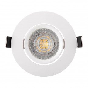 DK3020-WH Встраиваемый светильник, IP 20, 10 Вт, GU5.3, LED, белый, пластик в Белоярском (ХМАО) - beloiarskii.ok-mebel.com | фото