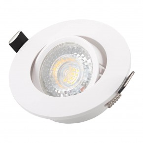 DK3020-WH Встраиваемый светильник, IP 20, 10 Вт, GU5.3, LED, белый, пластик в Белоярском (ХМАО) - beloiarskii.ok-mebel.com | фото 2
