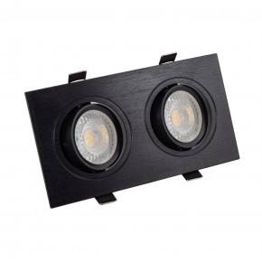 DK3022-BK Встраиваемый светильник, IP 20, 10 Вт, GU5.3, LED, черный, пластик в Белоярском (ХМАО) - beloiarskii.ok-mebel.com | фото