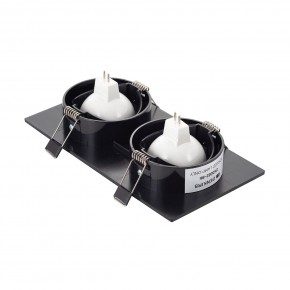 DK3022-BK Встраиваемый светильник, IP 20, 10 Вт, GU5.3, LED, черный, пластик в Белоярском (ХМАО) - beloiarskii.ok-mebel.com | фото 3