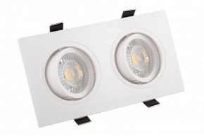 DK3022-WH Встраиваемый светильник, IP 20, 10 Вт, GU5.3, LED, белый, пластик в Белоярском (ХМАО) - beloiarskii.ok-mebel.com | фото