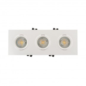 DK3023-WH Встраиваемый светильник, IP 20, 10 Вт, GU5.3, LED, белый, пластик в Белоярском (ХМАО) - beloiarskii.ok-mebel.com | фото