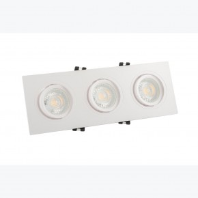 DK3023-WH Встраиваемый светильник, IP 20, 10 Вт, GU5.3, LED, белый, пластик в Белоярском (ХМАО) - beloiarskii.ok-mebel.com | фото 2