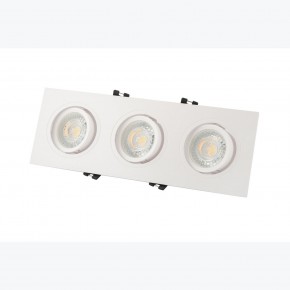 DK3023-WH Встраиваемый светильник, IP 20, 10 Вт, GU5.3, LED, белый, пластик в Белоярском (ХМАО) - beloiarskii.ok-mebel.com | фото 3