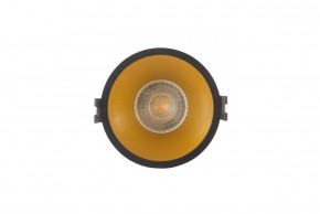 DK3026-BG Встраиваемый светильник, IP 20, 10 Вт, GU5.3, LED, черный/золотой, пластик в Белоярском (ХМАО) - beloiarskii.ok-mebel.com | фото