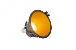DK3026-BG Встраиваемый светильник, IP 20, 10 Вт, GU5.3, LED, черный/золотой, пластик в Белоярском (ХМАО) - beloiarskii.ok-mebel.com | фото 3