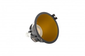 DK3026-BG Встраиваемый светильник, IP 20, 10 Вт, GU5.3, LED, черный/золотой, пластик в Белоярском (ХМАО) - beloiarskii.ok-mebel.com | фото 4