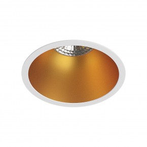 DK3026-WG Встраиваемый светильник, IP 20, 10 Вт, GU5.3, LED, белый/золотой, пластик в Белоярском (ХМАО) - beloiarskii.ok-mebel.com | фото