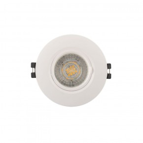 DK3028-WH Встраиваемый светильник, IP 20, 10 Вт, GU5.3, LED, белый, пластик в Белоярском (ХМАО) - beloiarskii.ok-mebel.com | фото