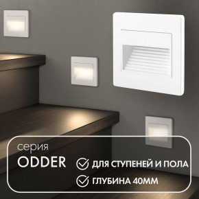 DK3050-WH Светильник встраиваемый в стену, IP 20, LED 3000, 1 Вт, белый, пластик в Белоярском (ХМАО) - beloiarskii.ok-mebel.com | фото 5
