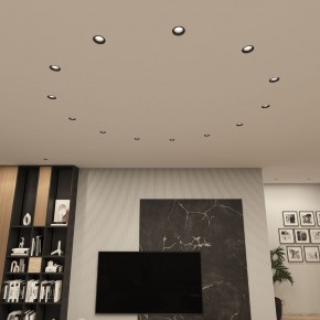 DK3055-BK Встраиваемый светильник, IP 20, 10 Вт, GU5.3, LED, черный, пластик в Белоярском (ХМАО) - beloiarskii.ok-mebel.com | фото 3