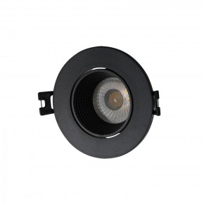 DK3061-BK Встраиваемый светильник, IP 20, 10 Вт, GU5.3, LED, черный/черный, пластик в Белоярском (ХМАО) - beloiarskii.ok-mebel.com | фото