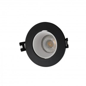DK3061-BK+WH Встраиваемый светильник, IP 20, 10 Вт, GU5.3, LED, черный/белый, пластик в Белоярском (ХМАО) - beloiarskii.ok-mebel.com | фото