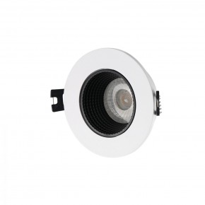 DK3061-WH+BK Встраиваемый светильник, IP 20, 10 Вт, GU5.3, LED, белый/черный, пластик в Белоярском (ХМАО) - beloiarskii.ok-mebel.com | фото