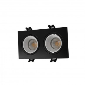 DK3072-BK+WH Встраиваемый светильник, IP 20, 10 Вт, GU5.3, LED, черный/белый, пластик в Белоярском (ХМАО) - beloiarskii.ok-mebel.com | фото