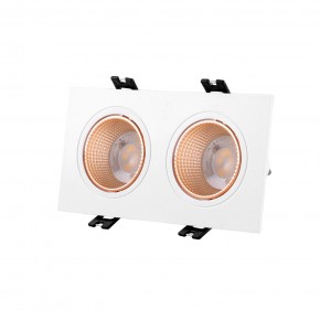 DK3072-WBR Встраиваемый светильник, IP 20, 10 Вт, GU5.3, LED, белый/бронзовый, пластик в Белоярском (ХМАО) - beloiarskii.ok-mebel.com | фото