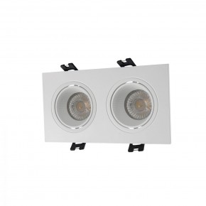 DK3072-WH Встраиваемый светильник, IP 20, 10 Вт, GU5.3, LED, белый/белый, пластик в Белоярском (ХМАО) - beloiarskii.ok-mebel.com | фото