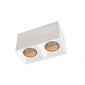 DK3085-WH+BR Светильник накладной IP 20, 10 Вт, GU5.3, LED, белый/бронзовый, пластик в Белоярском (ХМАО) - beloiarskii.ok-mebel.com | фото