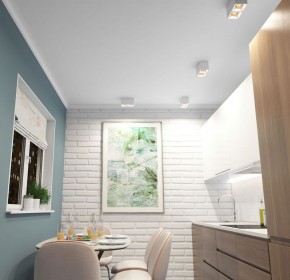 DK3085-WH+BR Светильник накладной IP 20, 10 Вт, GU5.3, LED, белый/бронзовый, пластик в Белоярском (ХМАО) - beloiarskii.ok-mebel.com | фото 2