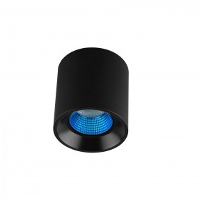 DK3090-BK+CY Светильник накладной IP 20, 10 Вт, GU5.3, LED, черный/голубой, пластик в Белоярском (ХМАО) - beloiarskii.ok-mebel.com | фото