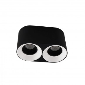 DK3096-BW+BK Светильник накладной IP 20, 10 Вт, GU5.3, LED, черно-белый/черный, пластик в Белоярском (ХМАО) - beloiarskii.ok-mebel.com | фото