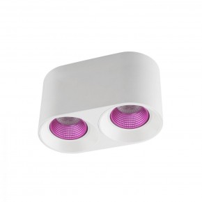 DK3096-WH+PI Светильник накладной IP 20, 10 Вт, GU5.3, LED, белый/розовый, пластик в Белоярском (ХМАО) - beloiarskii.ok-mebel.com | фото
