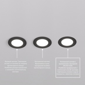 DK3101-BK Встраиваемый влагозащищенный светильник, IP65, до 10 Вт, LED, GU5,3, черный в Белоярском (ХМАО) - beloiarskii.ok-mebel.com | фото 6