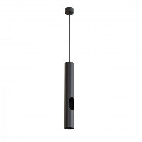 DK4045-BK Подвесной светильник, с декоративным вырезом, IP 20, до 15 Вт, LED, GU10, черный, алюминий в Белоярском (ХМАО) - beloiarskii.ok-mebel.com | фото