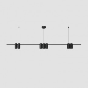 DK4063-BK Подвесной светильник ORBIT, IP20, 7xGU10 LED до 15 Вт, черный матовый, алюминий в Белоярском (ХМАО) - beloiarskii.ok-mebel.com | фото 2