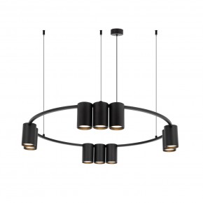 DK4065-BK Подвесной светильник ORBIT, IP20, 10xGU10 LED до 15 Вт, черный матовый, алюминий в Белоярском (ХМАО) - beloiarskii.ok-mebel.com | фото 3