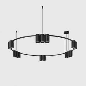 DK4067-BK Подвесной светильник ORBIT, IP20, 15xGU10 LED до 15 Вт, черный матовый, алюминий в Белоярском (ХМАО) - beloiarskii.ok-mebel.com | фото 2