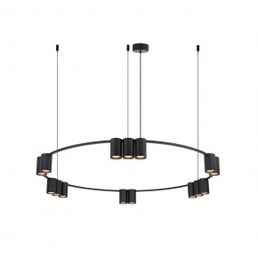 DK4067-BK Подвесной светильник ORBIT, IP20, 15xGU10 LED до 15 Вт, черный матовый, алюминий в Белоярском (ХМАО) - beloiarskii.ok-mebel.com | фото 3