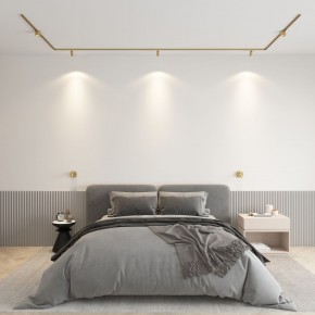 DK5072-SB Бра SHINE WALL со светодиодом, D104*H68, IP20, 3000К, 3W, RA?90, сатинированная латунь, алюминий в Белоярском (ХМАО) - beloiarskii.ok-mebel.com | фото 4