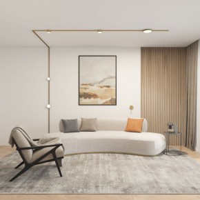 DK5072-SB Бра SHINE WALL со светодиодом, D104*H68, IP20, 3000К, 3W, RA?90, сатинированная латунь, алюминий в Белоярском (ХМАО) - beloiarskii.ok-mebel.com | фото 5