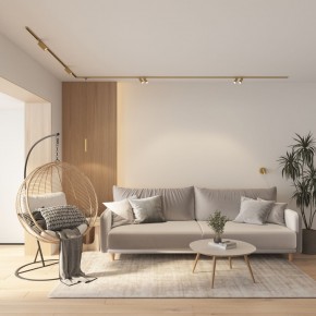 DK5072-SB Бра SHINE WALL со светодиодом, D104*H68, IP20, 3000К, 3W, RA?90, сатинированная латунь, алюминий в Белоярском (ХМАО) - beloiarskii.ok-mebel.com | фото 8