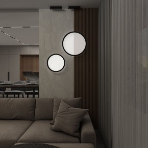 DK6604-BK Подвесной вертикальный светильник Veil со светодиодом H1500 d450 220V 36W 3000-6000K IP20 черный алюминий в Белоярском (ХМАО) - beloiarskii.ok-mebel.com | фото 8