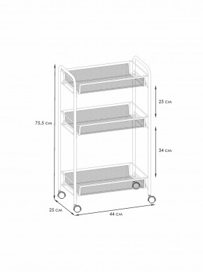 Э 322 Ч Этажерка "Ладья 2К" Черный в Белоярском (ХМАО) - beloiarskii.ok-mebel.com | фото