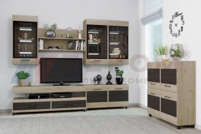 Гостиная Камелия Композиция 8 (Гикори Джексон светлый комбинированный) в Белоярском (ХМАО) - beloiarskii.ok-mebel.com | фото