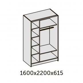 ИННЭС-5 Шкаф-купе 2-х дв. 1600 (2дв. Ф1 - венге) в Белоярском (ХМАО) - beloiarskii.ok-mebel.com | фото 2