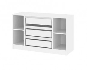 Комод 1200 Парус (Белый/Графит) в Белоярском (ХМАО) - beloiarskii.ok-mebel.com | фото 2