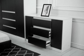 Комод 1200 Парус (Белый/Графит) в Белоярском (ХМАО) - beloiarskii.ok-mebel.com | фото 3