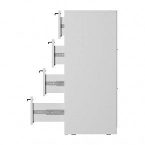Комод Айрон КМ-02 (белый) в Белоярском (ХМАО) - beloiarskii.ok-mebel.com | фото 7