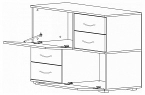 Комод Дамар в Белоярском (ХМАО) - beloiarskii.ok-mebel.com | фото 2