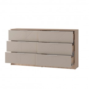 Комод Эмилия КМ-04 (Дуб смоки/Айриш (MF03)) в Белоярском (ХМАО) - beloiarskii.ok-mebel.com | фото 2
